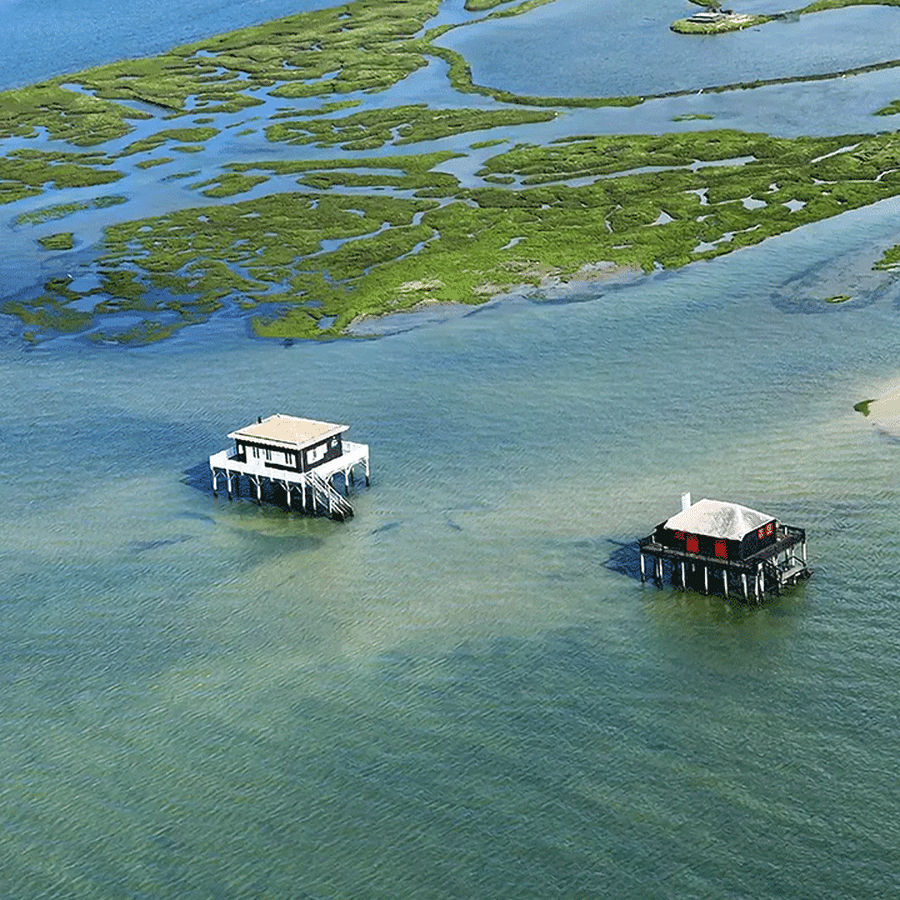Cabanes Tchanquees bateau